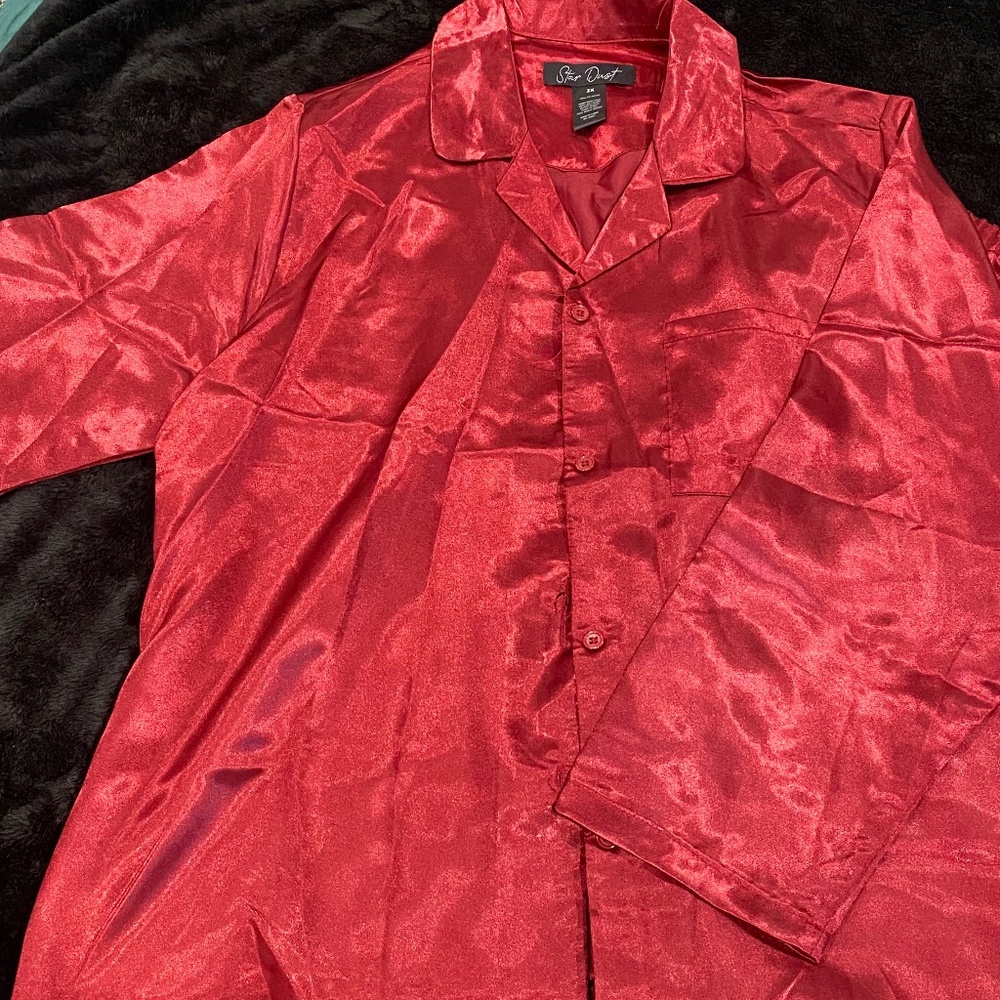 2pc fashion nova curve silk pjs